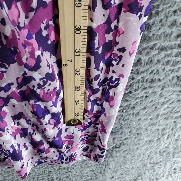 Boston Proper Dress Womens Size 10 Purple Ruched Sleeveless Stretch Sheath - Picture 5 of 8